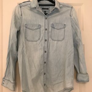 Button up denim top